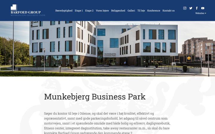 Screenshot of munkebjergbusinesspark.dk