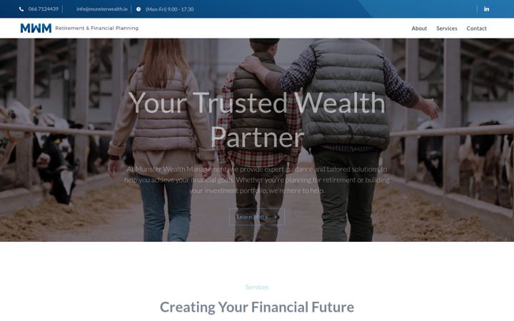 Screenshot of munsterwealthmanagement.ie