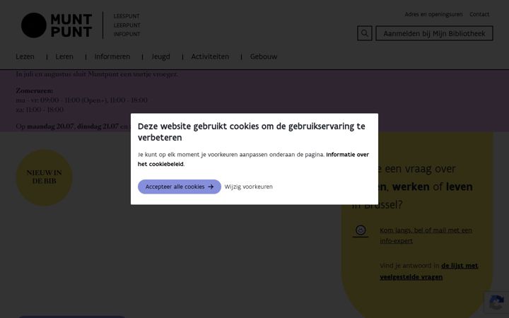 Screenshot of muntpunt.be