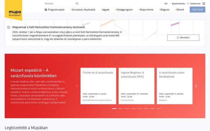 Screenshot of mupa.hu