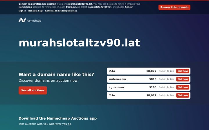 Screenshot of murahslotaltzv90.lat
