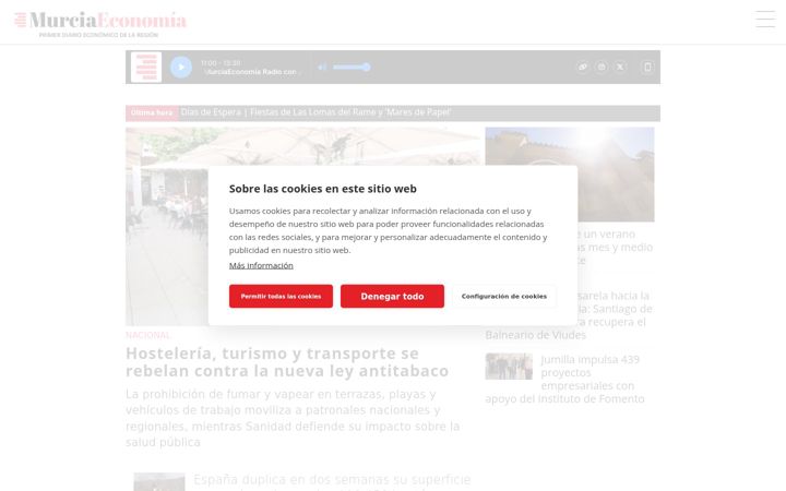 Screenshot of murciaeconomia.com
