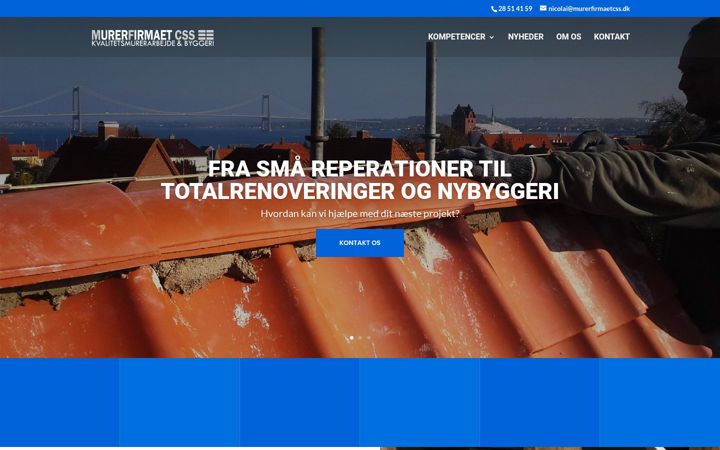 Screenshot of murerfirmaetcss.dk