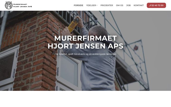 Screenshot of murerhjort.dk