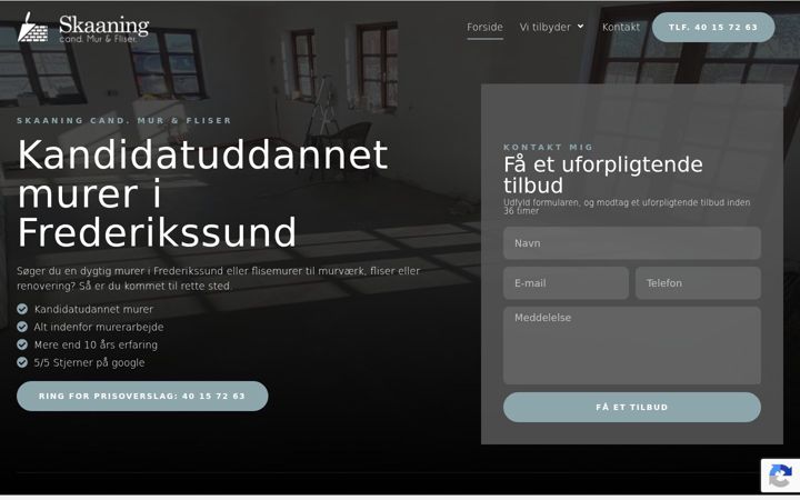 Ekrano kopija murerskaaning.dk