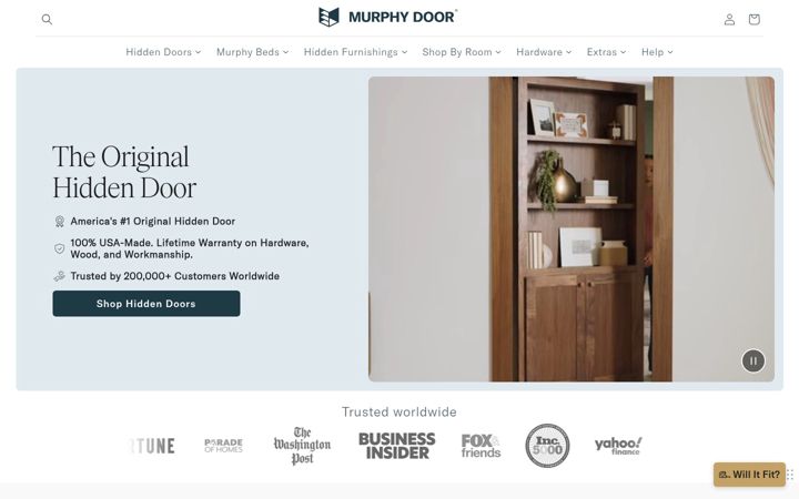 Snimka zaslona za murphydoor.com