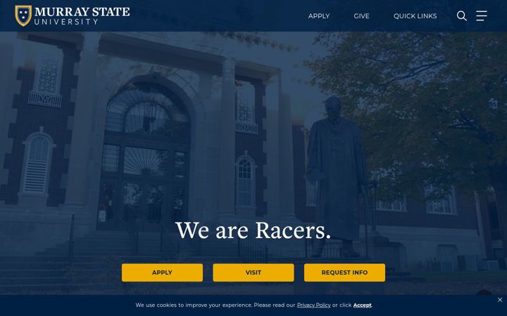 Screenshot of murraystate.edu