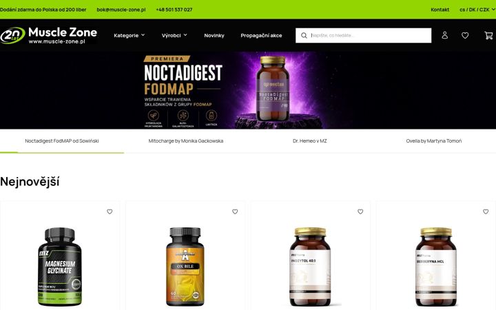 Screenshot ta' muscle-zone.cz