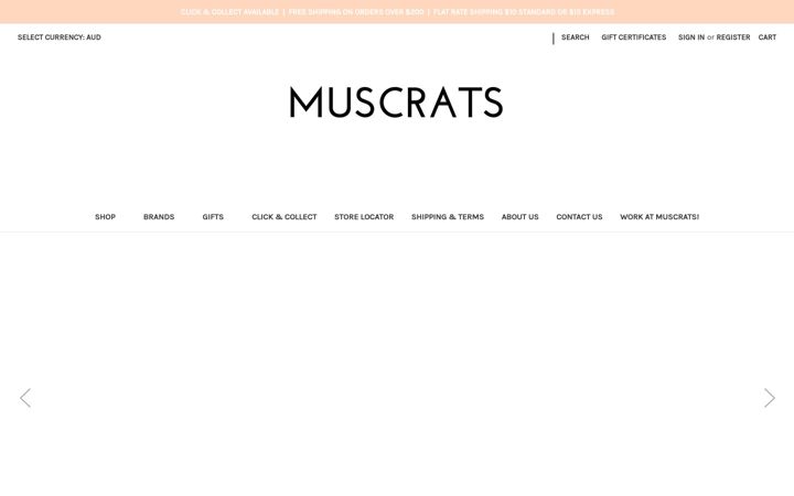 Screenshot of muscratsvintage.com