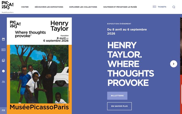 Screenshot of museepicassoparis.fr