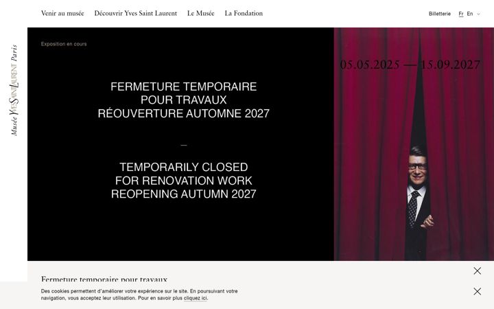 Screenshot of museeyslparis.com