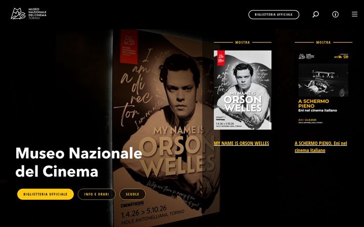 Screenshot of museocinema.it