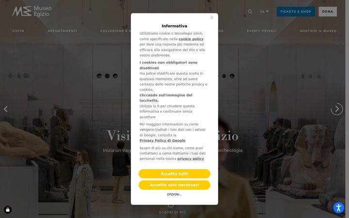 Screenshot of museoegizio.it