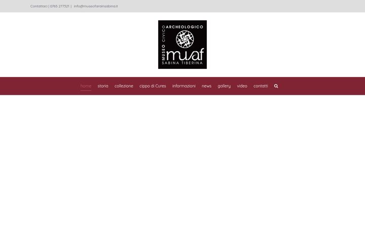 Screenshot di museofarainsabina.it