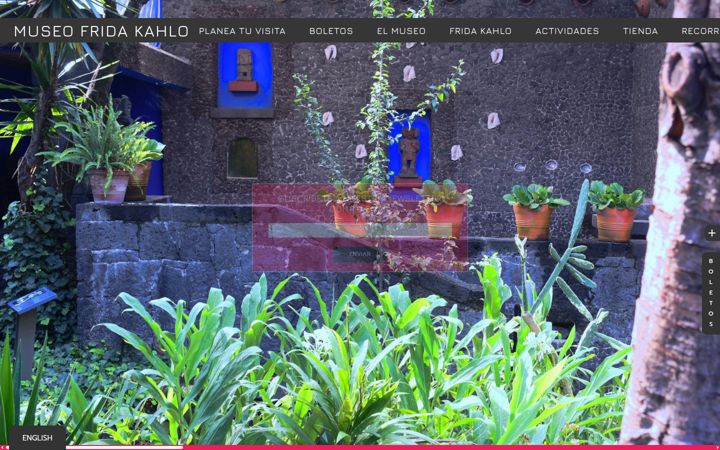 Screenshot of museofridakahlo.org.mx