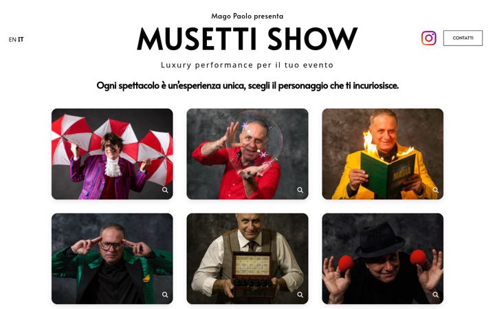 Screenshot of musettishow.it