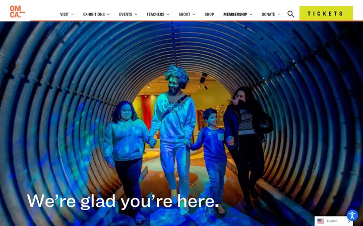 Screenshot of museumca.org