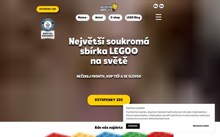 Екранна снимка на museumofbricks.cz