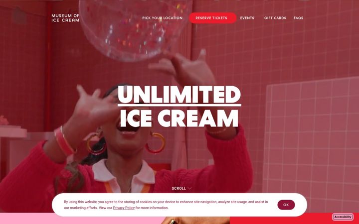 Screenshot of museumoficecream.com