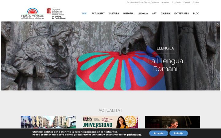 Screenshot of museuvirtualgitano.cat
