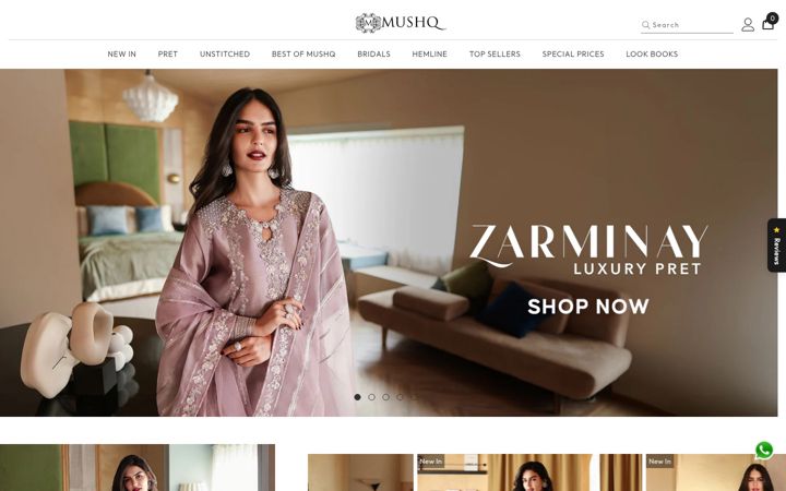 Screenshot of mushq.com