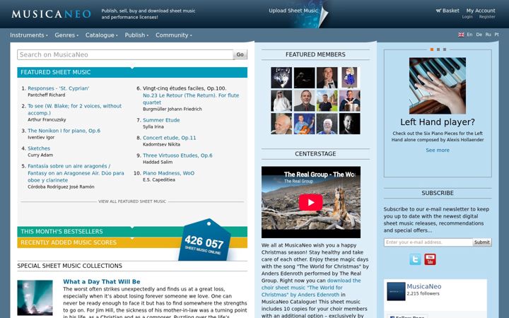 Zrzut ekranu musicaneo.com