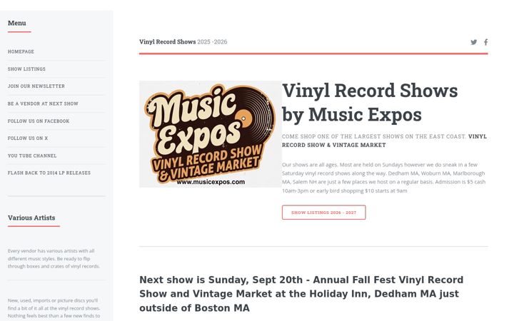 Screenshot του musicexpos.com