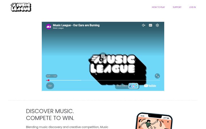 Screenshot of musicleague.com