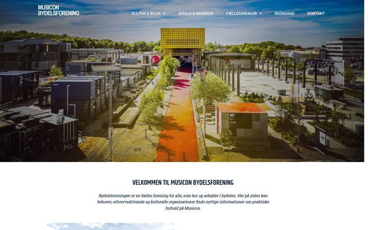 Screenshot of musicon-bydelsforening.dk