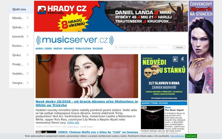 Screenshot of musicserver.cz