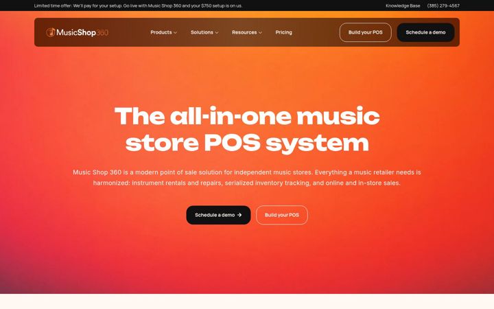Screenshot of musicshop360.com