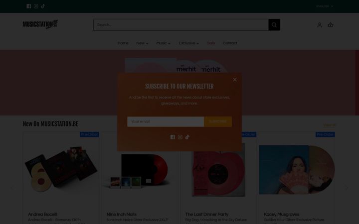 Screenshot of musicstation.be