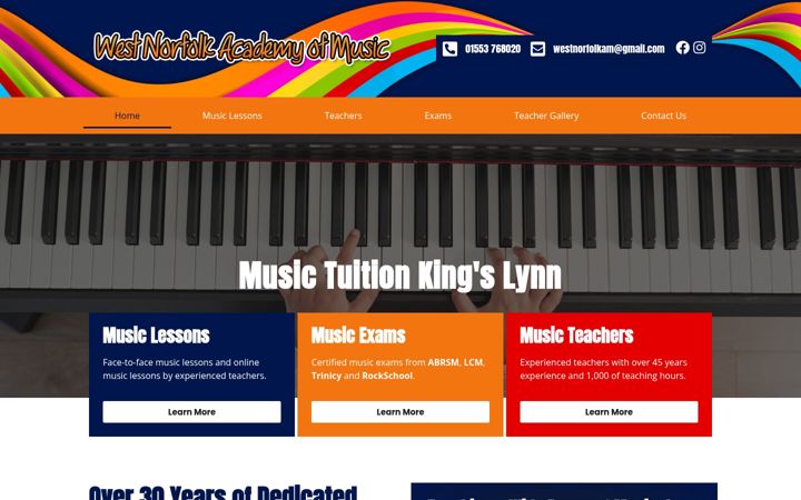 Skjermbilde av musictuitioninkingslynn.co.uk