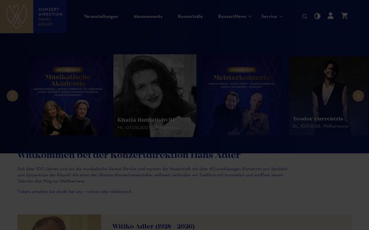 Екранна снимка на musikadler.de