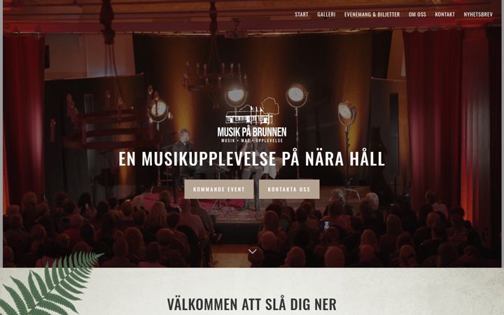 Zrzut ekranu musikpabrunnen.se