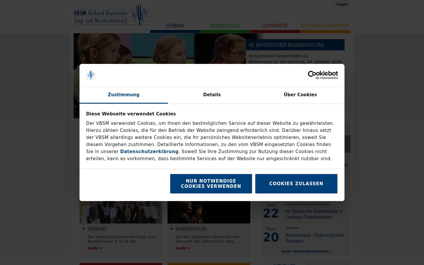 Snímek obrazovky baneru souhlasu zobrazeného před jakoukoli interakcí