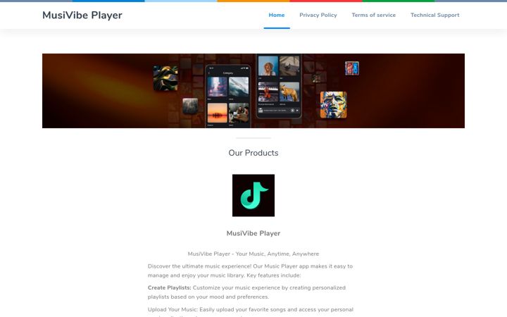 Екранна снимка на musivibeplayer.top