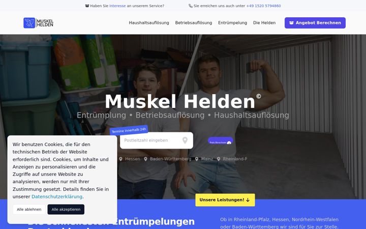 Screenshot of muskel-helden.de