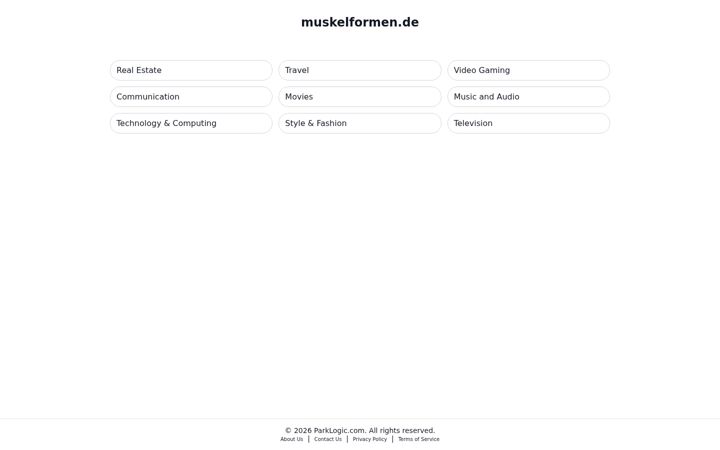 Screenshot of muskelformen.de
