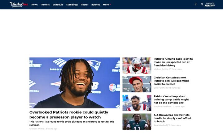 Screenshot of musketfire.com