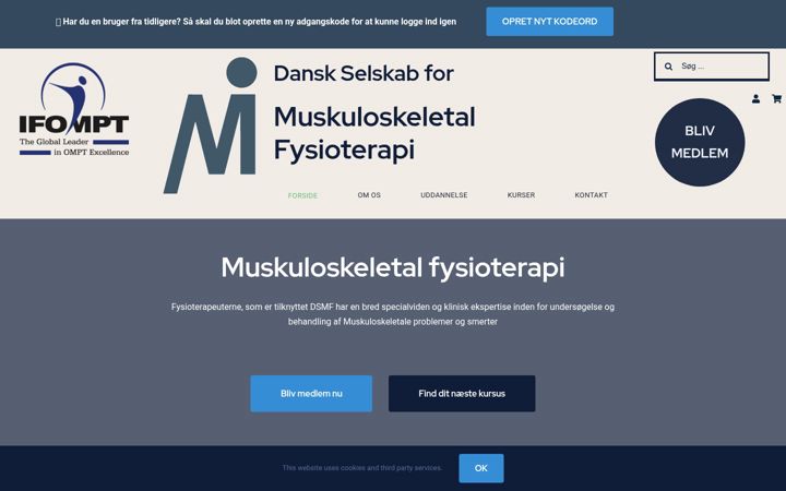 Snimka zaslona za muskuloskeletal.dk
