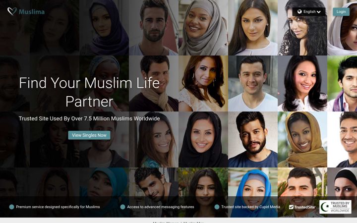 Capture d'écran de muslima.com