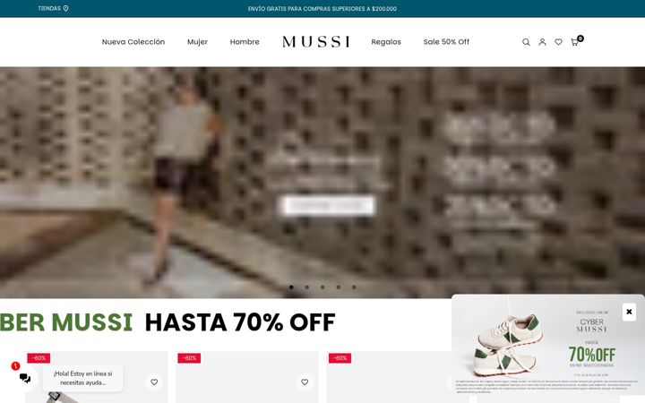 Zrzut ekranu mussi.com.co