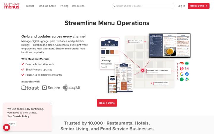 Skærmbillede af musthavemenus.com