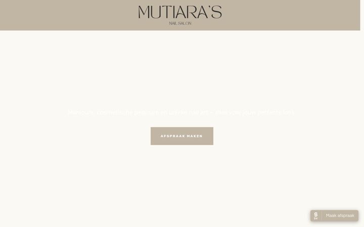 Capture d'écran de mutiarasbeauty.nl