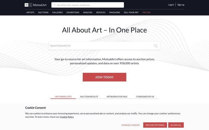 Zrzut ekranu mutualart.com
