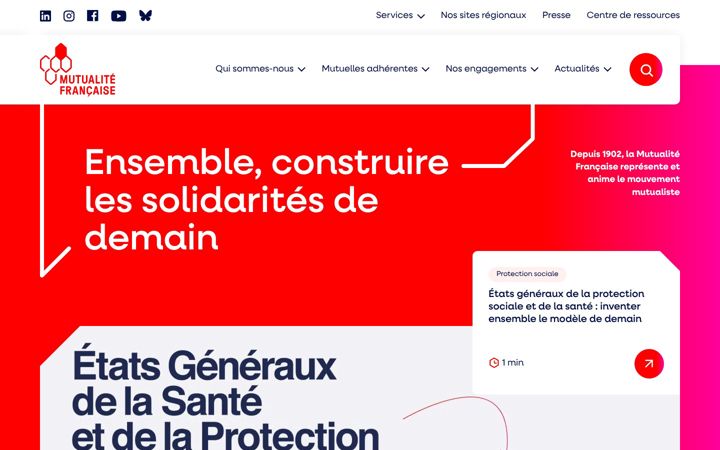 Screenshot of mutualite.fr