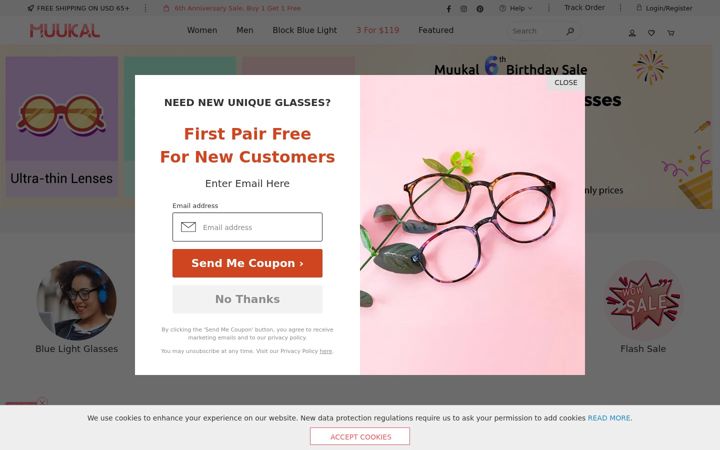 Screenshot of muukal.com