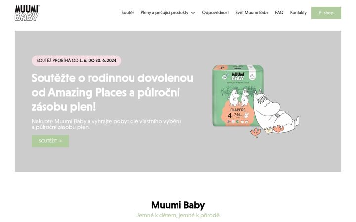 Screenshot of muumibaby.cz