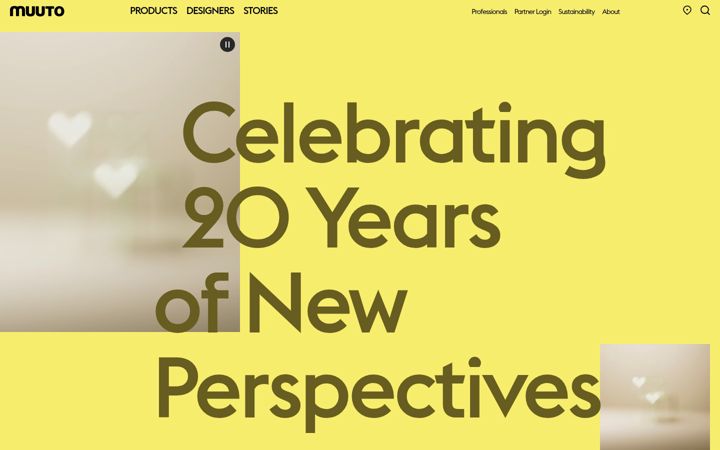 Screenshot of muuto.com